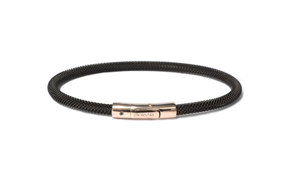 Bracciale Borsari gioielli Uomo Damantik in Acciaio BR-DAM04AON/L - BR-DAM04AON/L